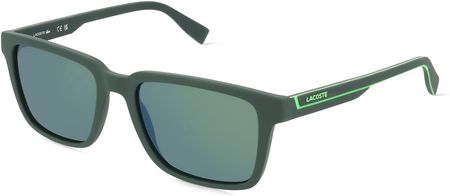 Lacoste L6032S Męskie okulary przeciwsłoneczne, Oprawka: Biotworzywo sztuczne, zielony