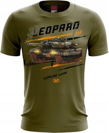 Czołg Leopard 2A6 Koszulka khaki World Of Tanks XL