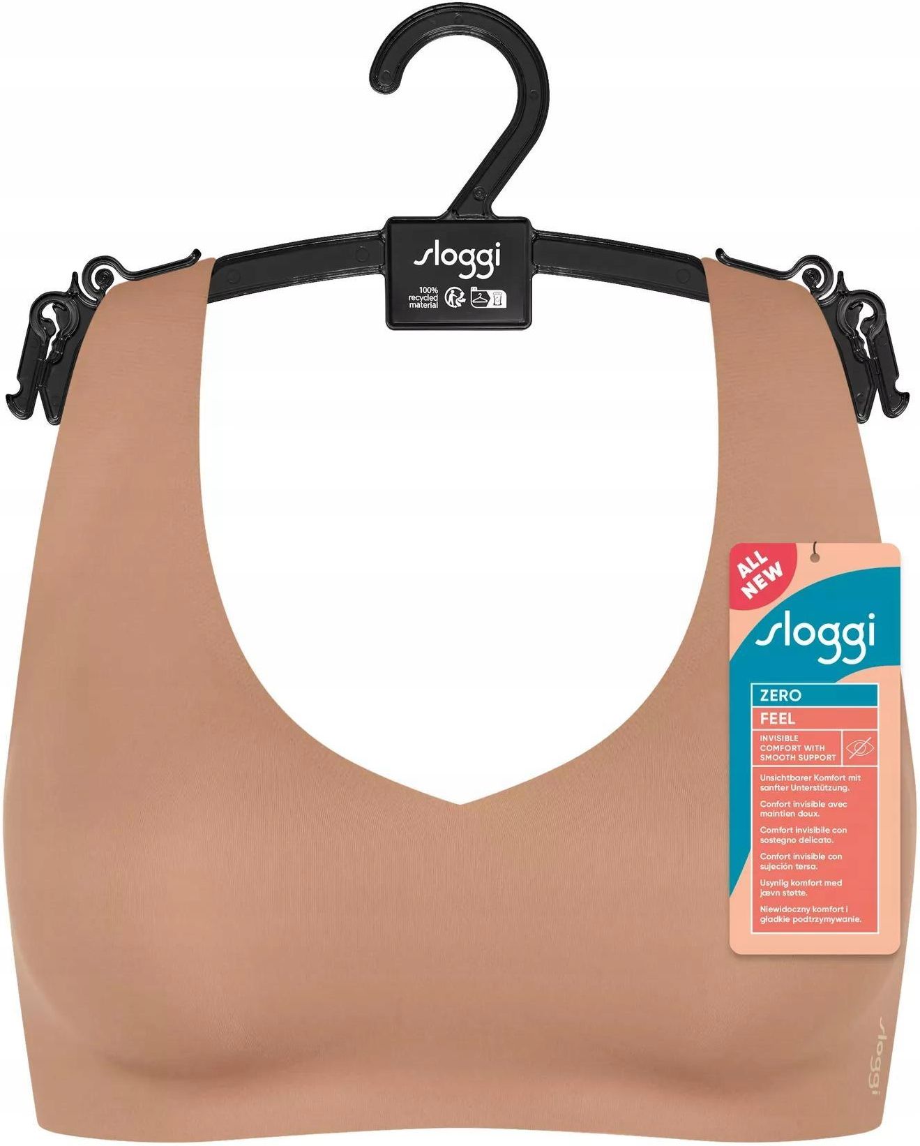 Kup online Sloggi Biustonosz typu bralette z zapięciem na haftkę model  'ZERO FEEL 2.0' (beżowy)