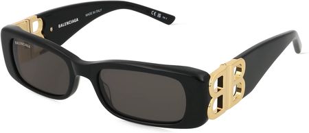 Balenciaga BB0096S Damskie okulary przeciwsłoneczne, Oprawka: Acetat, czarny