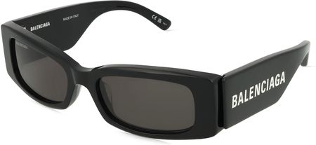 Balenciaga BB0260S Damskie okulary przeciwsłoneczne, Oprawka: Octan z recyklingu, czarny
