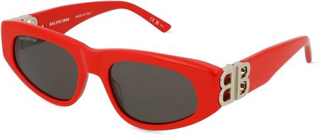 Balenciaga BB0095S Damskie okulary przeciwsłoneczne, Oprawka: Octan z recyklingu, czerwony