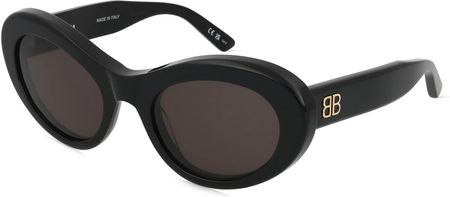 Balenciaga BB0294S Damskie okulary przeciwsłoneczne, Oprawka: Octan z recyklingu, czarny