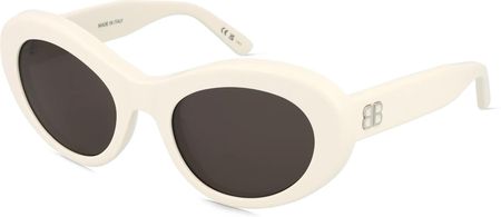 Balenciaga BB0294S Damskie okulary przeciwsłoneczne, Oprawka: Octan z recyklingu, biały