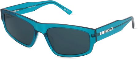 Balenciaga BB0305S Uniwersalne okulary przeciwsłoneczne, Oprawka: Octan z recyklingu, niebieski