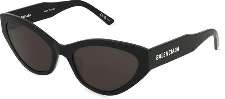 Balenciaga BB0306S Damskie okulary przeciwsłoneczne, Oprawka: Octan z recyklingu, czarny