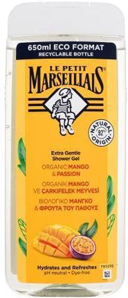 Le Petit Marseillais Extra Gentle Shower Gel Organic Mango & Passion Nawilżający Żel Pod Prysznic 650 ml