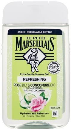 Le Petit Marseillais Extra Gentle Shower Gel Bio Rose & Cucumber Odświeżający Żel Pod Prysznic 250 ml