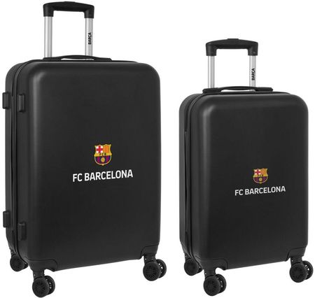 Emaga Komplet walizek F.C. Barcelona WÓZEK Czarny 2 Części 40 x 63 x 26 cm