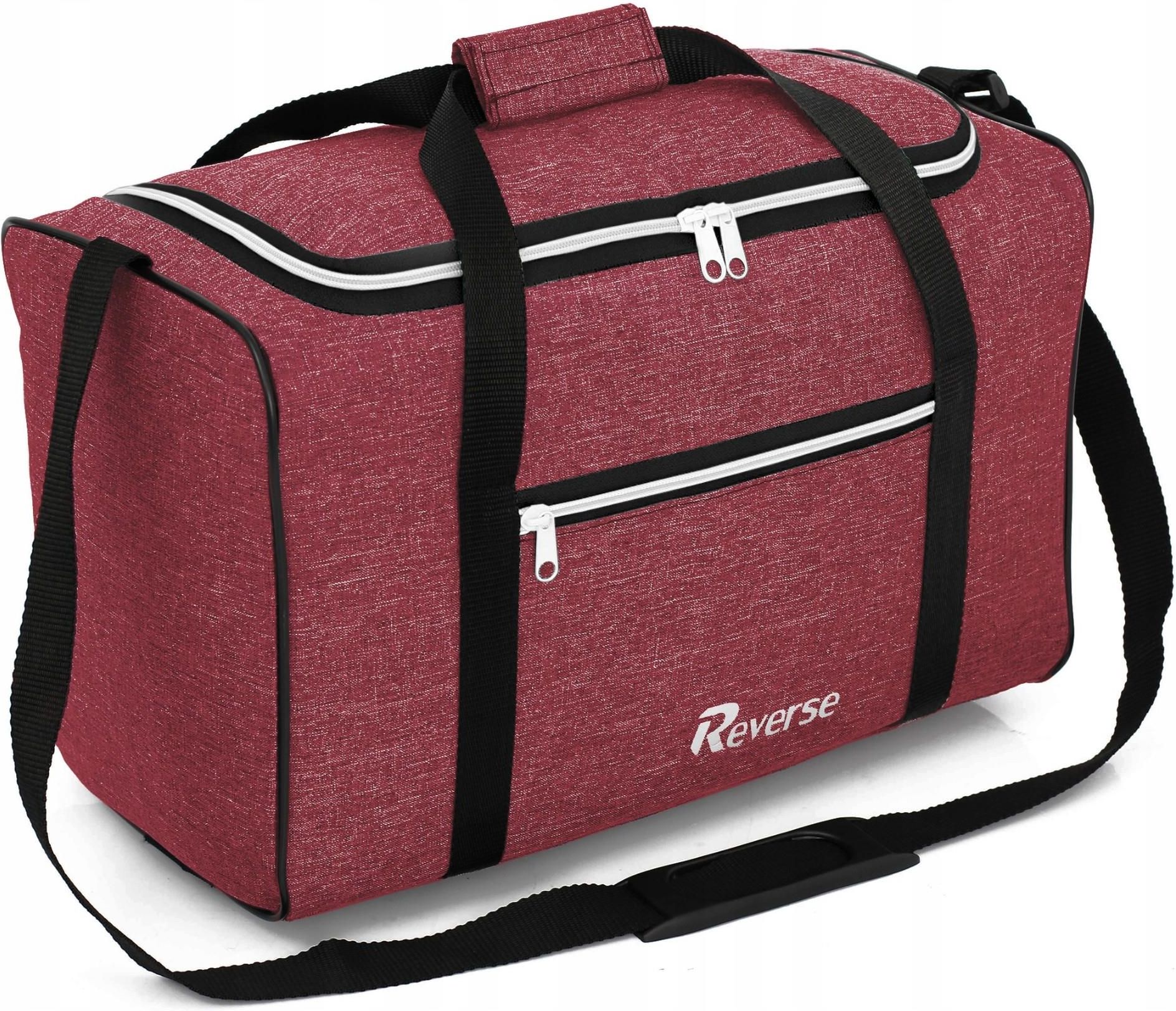 Torba Do Samolotu Baga Podr czny 40x20x25cm RYANAIR Bordowa Ceny I