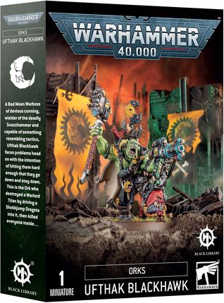 Games Workshop Warhammer 40k Black Library Miniature Orks Ufthak Blackhawk