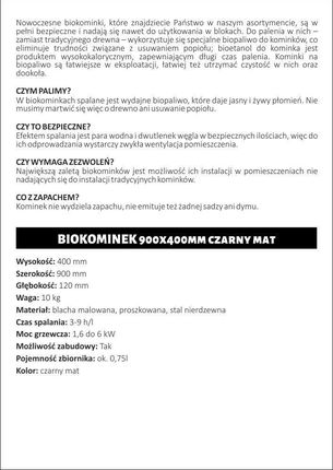 Asm Meble Meblościanka Fly M3 Czarny Połysk/Czarny Mat Z Biokominkiem - zdjęcie 4