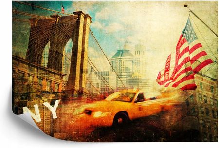 Doboxa Fototapeta Vinyl Strukturalny Nowy Jork Taxi 270X180