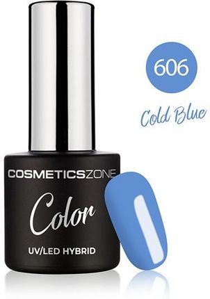 Cosmetics Zone lakier hybrydowy ciemny błękit 7ml - Cold Blue 606