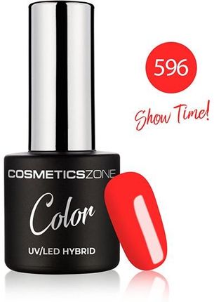 Cosmetics Zone lakier hybrydowy neonowy czerwony 7ml - Show Time! 596