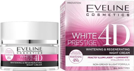 Krem Eveline White Prestige 4D Wybielający Regenerujący na noc 50ml