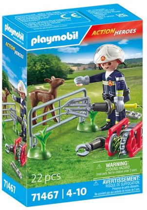 Playmobil 71467 Straż Pożarna - Ratowanie Zwirząt