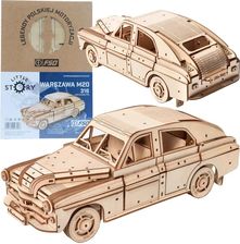 Zdjęcie Little Story Drewniane Puzzle Model 3D Fso Warszawa Auto Samochód - Grybów
