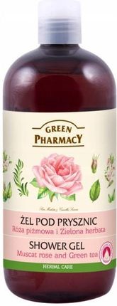 Green Pharmacy Żel Pod Prysznic Róża Piżmowa I Zielona Herbata 500 ml
