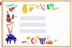 Zdjęcie Memobe Tablica Edukacyjna Music Adventure! Rama Drewniana 60X40cm - Nekla