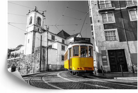 Doboxa Fototapeta Flizelina Tramwaj W Zabytkowej Dzielnicy Lizbony 135X90