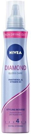Nivea Hair Styling Diamond Gloss Care Pianka Do Włosów 150 ml