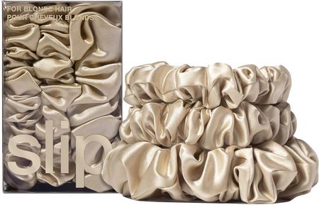 Slip Pure Silk Back To Basics Assorted Scrunchie Set (Various Colours) Blonde