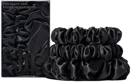 Slip Pure Silk Back To Basics Assorted Scrunchies Black