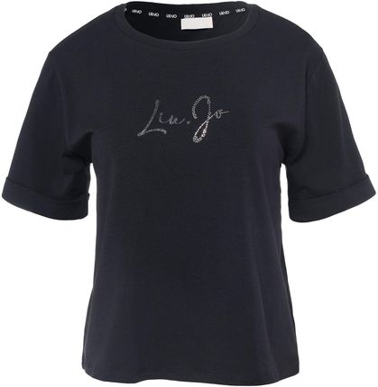 Damska Koszulka z krótkim rękawem Liu JO Ecs T-Shirt ST P M/C Ta4135 Ta4135Js003W9415 – Czarny