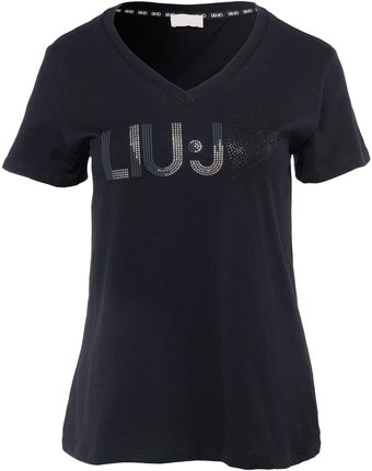Damska Koszulka z krótkim rękawem Liu JO T-Shirt ST P M/C Ta4137 Ta4137J6040S9912 – Czarny