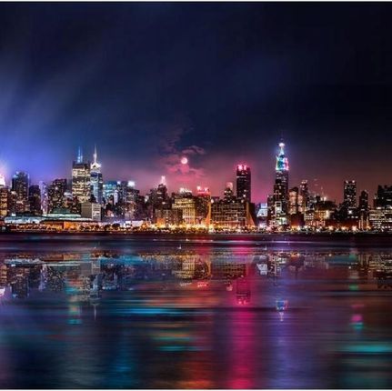 Artpro Fototapeta 3D 200X140 +Klej Kolorowe Światła Nowy Jo