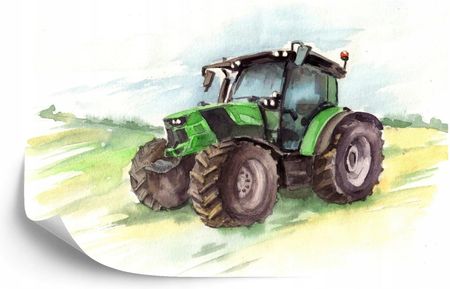 Doboxa Fototapeta Flizelina Traktor Malowany Akwarelą 135X90