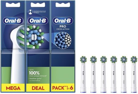 Oral-B Końcówki Pro Cross Action White 6szt.