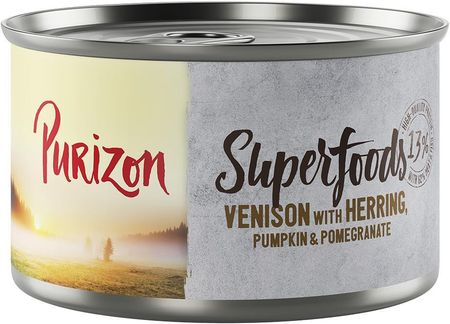 Purizon Superfoods Dziczyzna Ze Śledziem Dynią I Owocem Granatu 6x140g