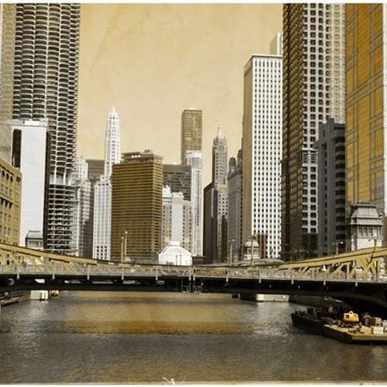 Artpro Fototapeta 3D 300X231 +Klej Most W Chicago Vintage