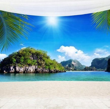 Artpro Fototapeta 3D 200X140 +Klej Egzotyczne Wyspy Okno
