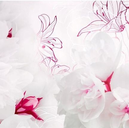 Artpro Fototapeta 3D 300X210 +Klej Różowo-Białe Kwiaty