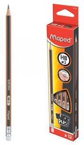 Maped Ołówek Z Gumką Blackpeps Hb