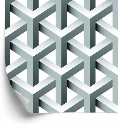 Doboxa Tapeta Geometryczna Efekt 3D Z Głębią Do Salonu 53X1000