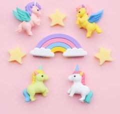 Zestaw Gumki Do Ścierania Puzzle Unicorn&Pegasus