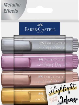Faber-Castell Zakreślacze Metaliczne 4 Kolory