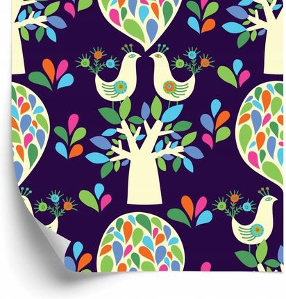 Doboxa Tapeta Drzewa Kolorowe Liście Pokój Dziecięcy 53X1000