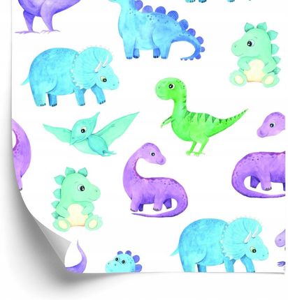 Doboxa Tapeta W Kolorowe Dinozaury Do Pokoju Chłopca 53X1000