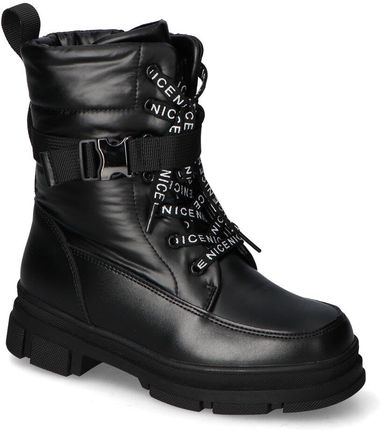 Zimowe buty dziewczęce śniegowce Gelteo A-199 czarne