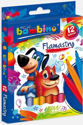 Bambino Flamaster 12 Pack Różne Kolory