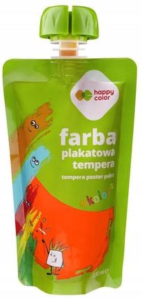 Happy Color Farba Plakatowa Tempera 100Ml Neon Pomarańczowy