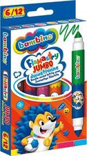Zdjęcie 12311 Bambino Jumbo Flamastry Dwustronne 6Szt. 12 Kolorów - Kolbuszowa