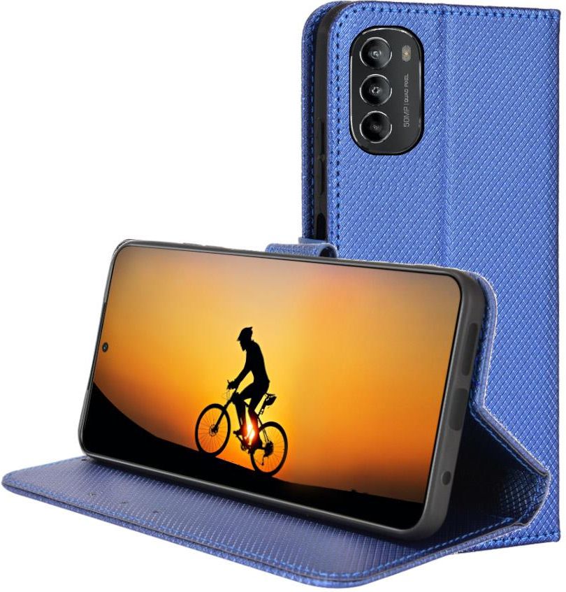 EASSGU Custodia per Motorola Moto g52 / Moto g82 5G (6.6 Inches) Flip Folio Cover Magnetica per Telefono in Pelle con 3 Slot per Schede 1 Portafoglio, Case - Grigio