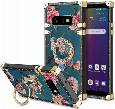 Itel Etui Samsung Galaxy S10E Róże Ring Case Szkło