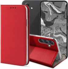 Hello Case Etui Z Klapką Do Samsung Galaxy A54 5G Czerwone Zamykane Magnetyczne